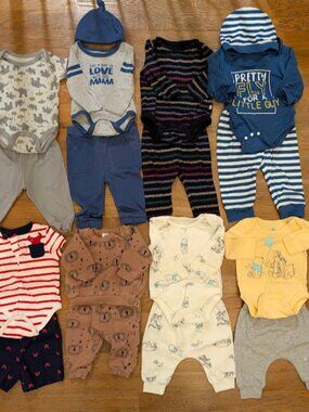 Baby Boy Outfit Bundle - 8 Outfits (3-6 Months)